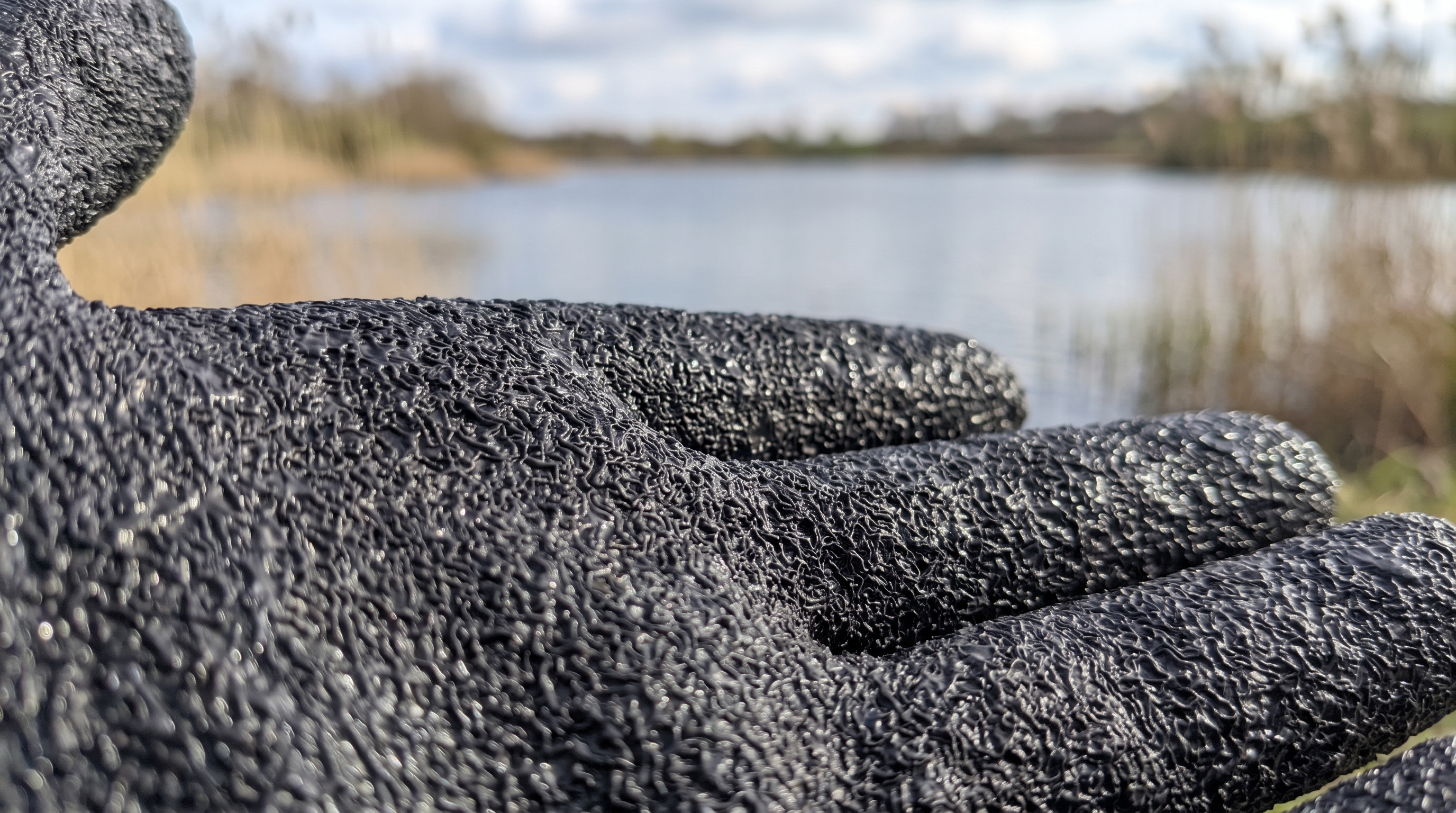 Zite Fishing Landehandschuhe L/XL mit Magnet-Karabiner – rutschfester Landegriff & schnell trocknendes Innenfutter - Vorteil durch Einhand-Bedienung