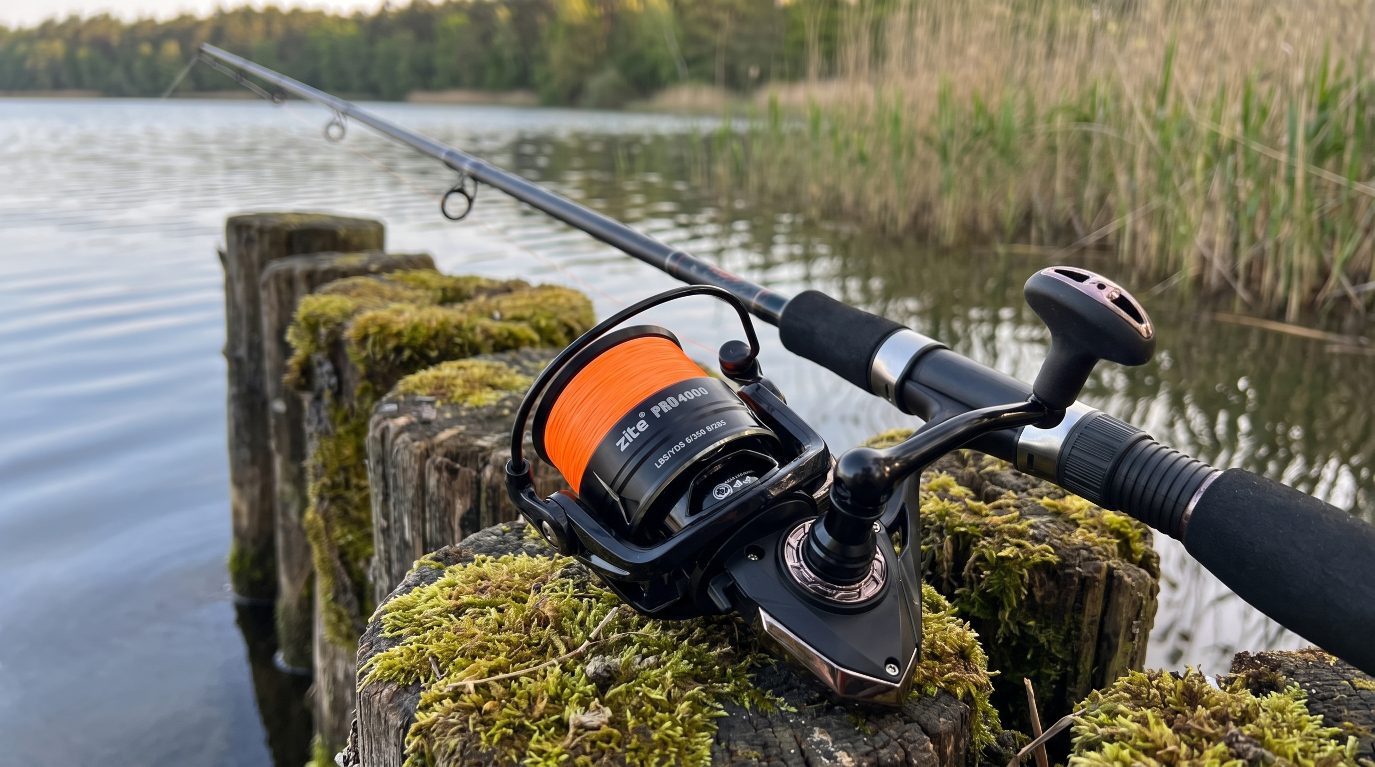 Zite Fishing Spinning Reel Pro 4000 bespult Spinnrolle mit Frontbremse 8+1 2 Aluminiumspulen für Spinnfischen - Vielseitig am Süßwasser