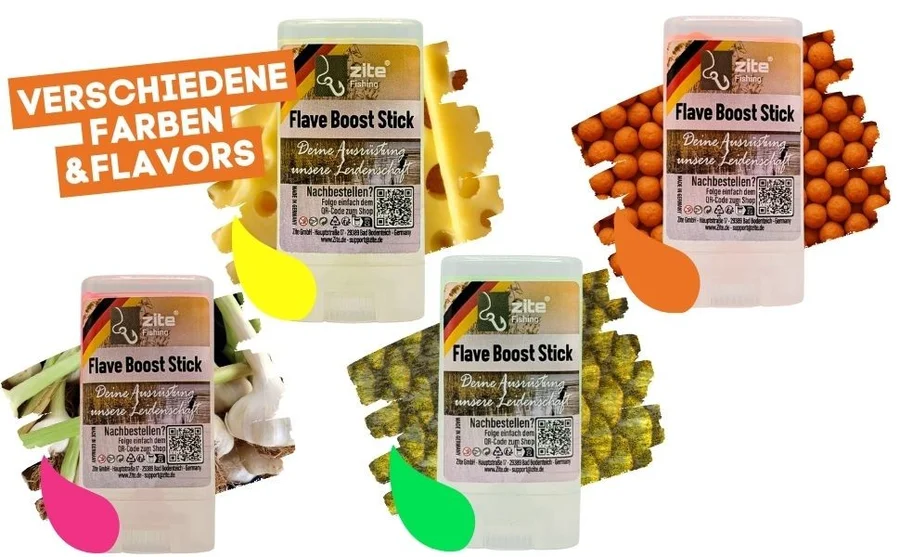 Zite Fishing Flave Boost Stick Käse gelb 100 g - Lockstoff-Stift für Gummifische, Wobbler, Blinker & Spoons - Detaillierte Übersicht