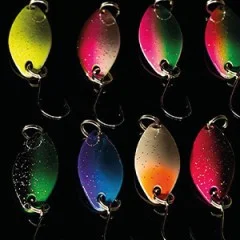 Ultra Light Forellen Komplettset mit Spoonrute, Rolle, Angelschnur, Kunstködern & Rotate Hooks + GRATIS Kescher - Forellen-Spoons für aktive Köderführung