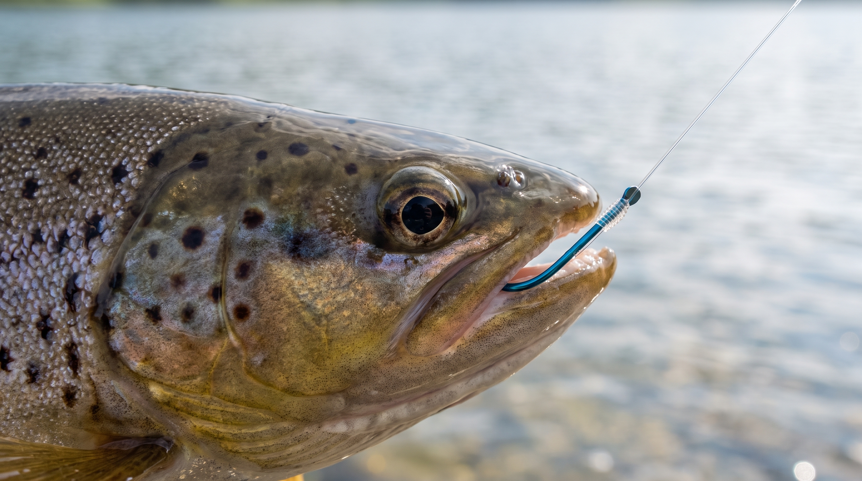 Premium Owner Vorfachhaken Forelle Größe 10# mit Fluorocarbon Schnur 10 STK Angelfertig montiert - Bereit für jeden Forellensee