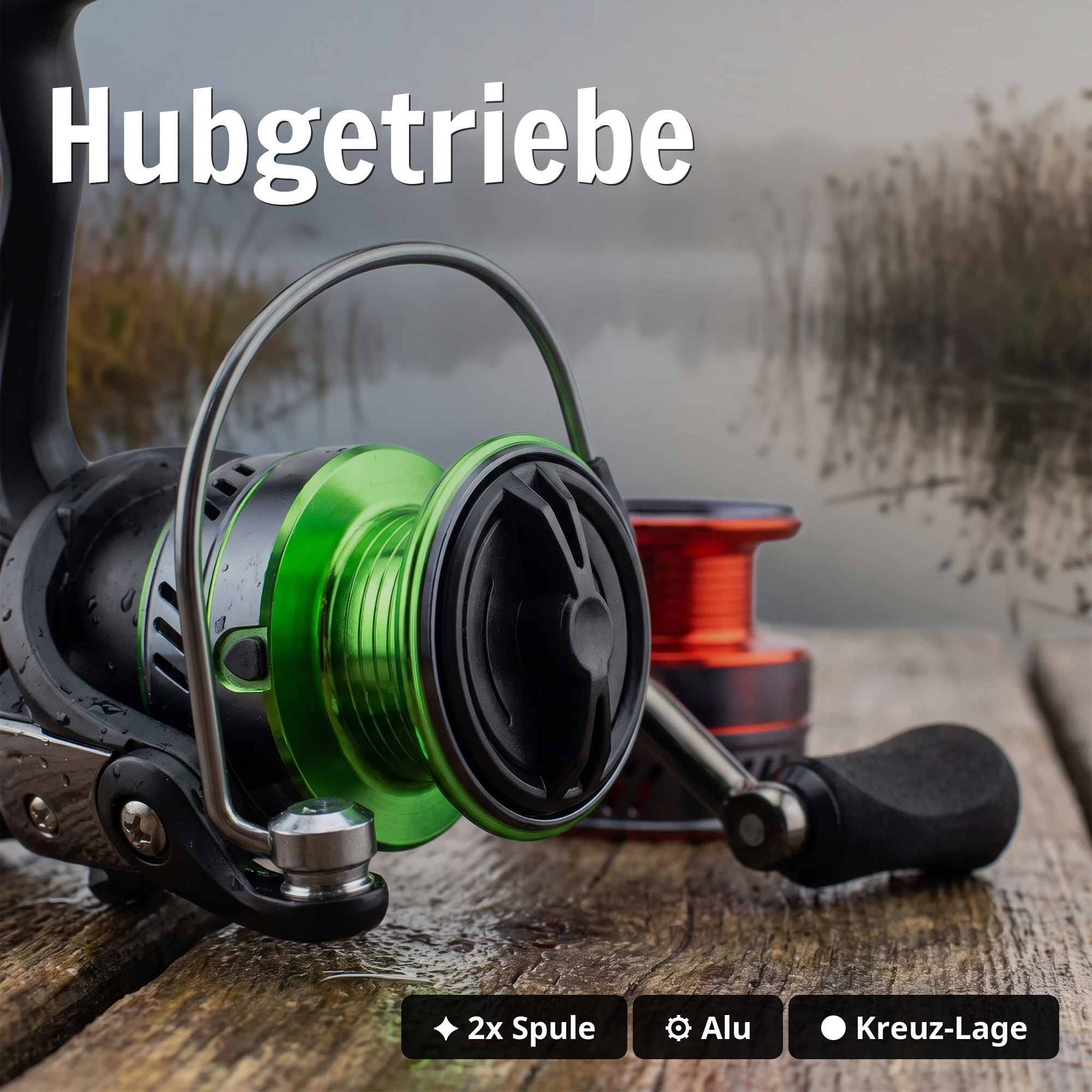 Zite Fishing Trout Reel 2000 Forellenrolle 3+1 Kugellager 2 Aluminiumspulen Angelrolle für Forellenangeln - Hubgetriebe