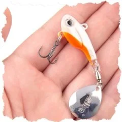 Jigspinner Starterset - Neon & Natur inkl. Haken mit Gratis Tackle-Box für Barsch, Hecht & Zander - Jigspinner-Set mit starkem Reizfaktor