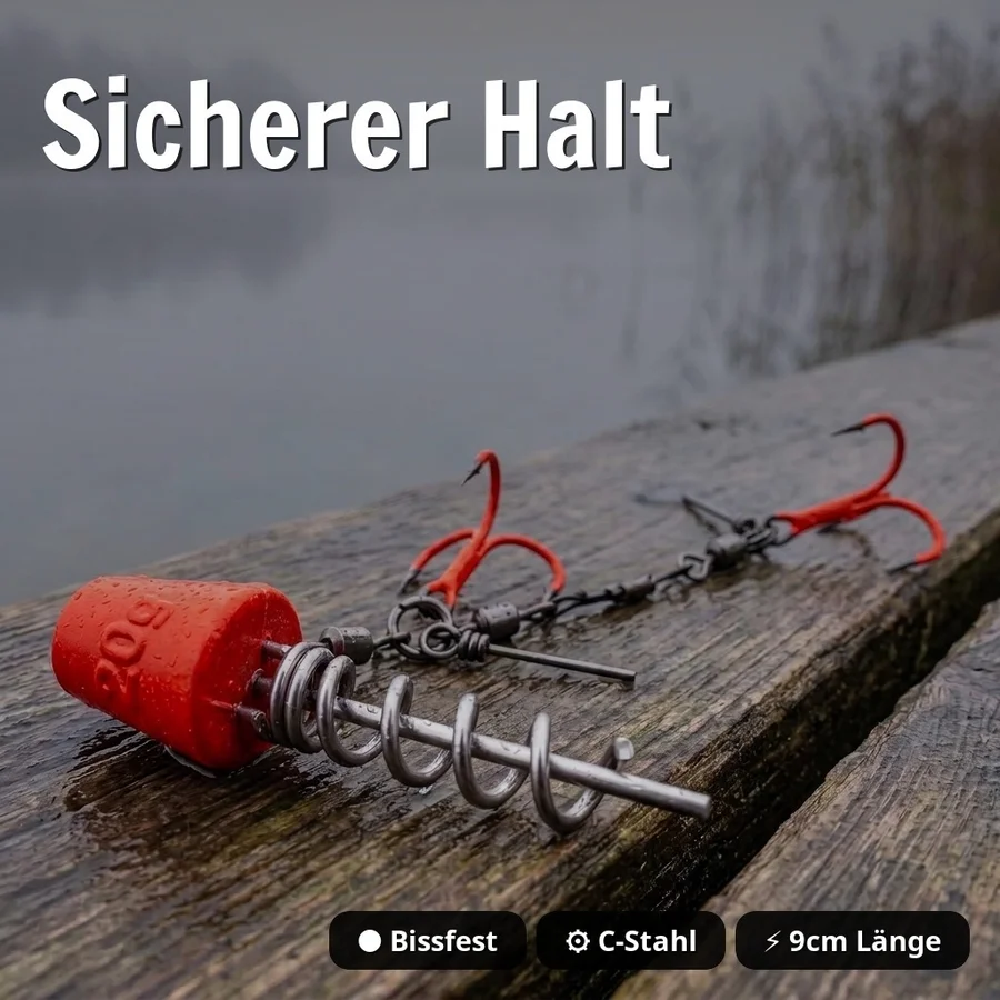 Zite Fishing Variables Hechtsystem S 9cm UV Neon 5-20g - ideal für Gummiköder 15-20 cm - Sicherer Halt