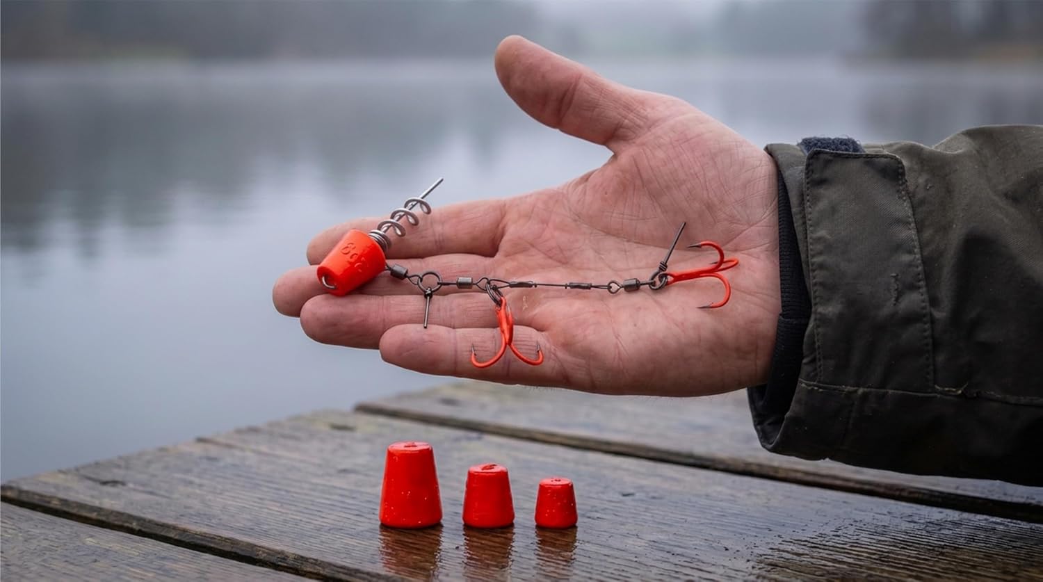 Zite Fishing Variables Hechtsystem S 9cm UV Neon 5-20g - ideal für Gummiköder 15-20 cm - Bereit für den Hecht-Spot