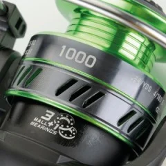 UL Angelset Forelle mit Solid Tip Rute 2m 0,5-3g, 1000er Spinnrolle und 8x geflochtene Schnur - Kompakte Spule mit Technikvorteil