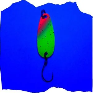 The Troutforce Spoon BAMF! 2,3 g – Glitza Starflare – UV-aktiver Forellenspoon Zite Fishing  - UV-Aktivität