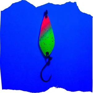 The Troutforce Spoon KAPOW! 2,8 g – Glitza Starflare – UV-aktiver Forellenspoon Zite Fishing - UV-Aktivität