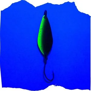 The Troutforce Spoon KAPOW! 2,8 g – Shockscale – UV-aktiver Spoon für Forellenangeln Zite Fishing - UV-Aktivität
