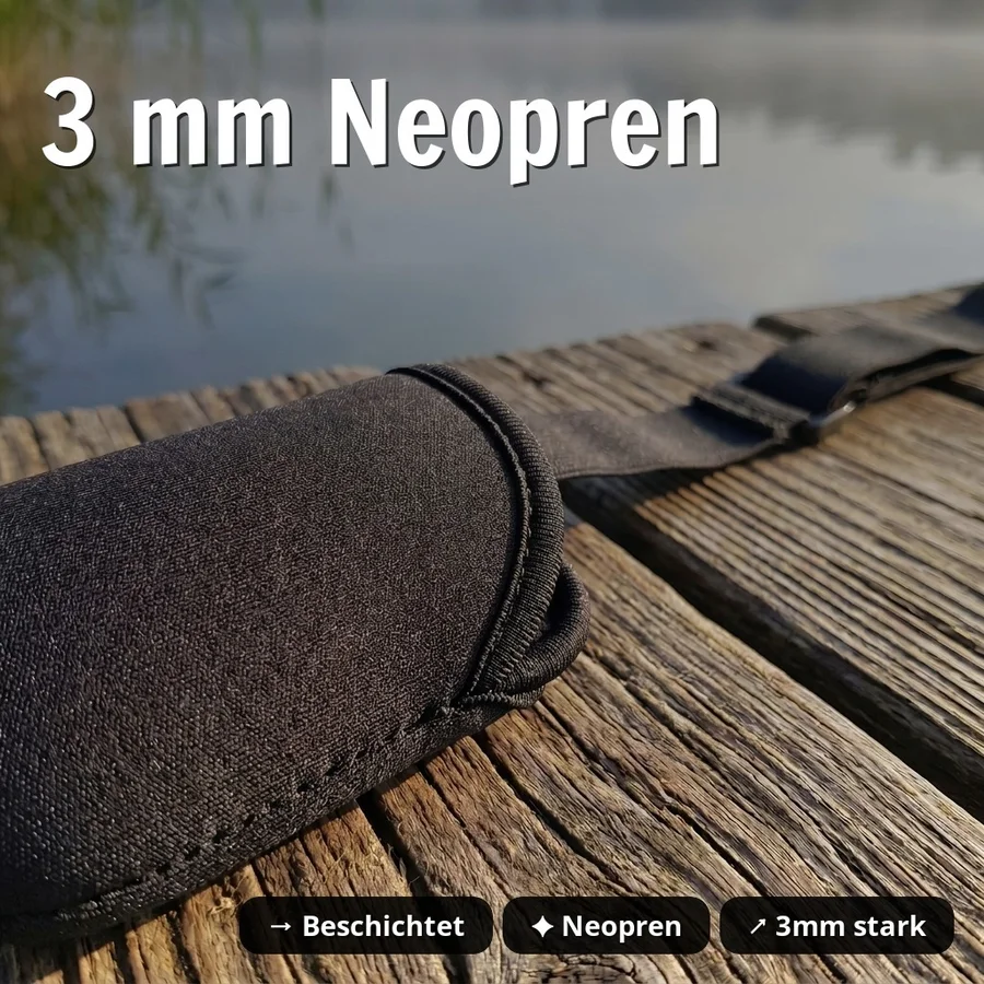 Rutenschutz Set verstellbar – 3x 2er-Pack für 6 Ruten | Neopren 80–220 cm Zite Fishing - 3 mm Neopren