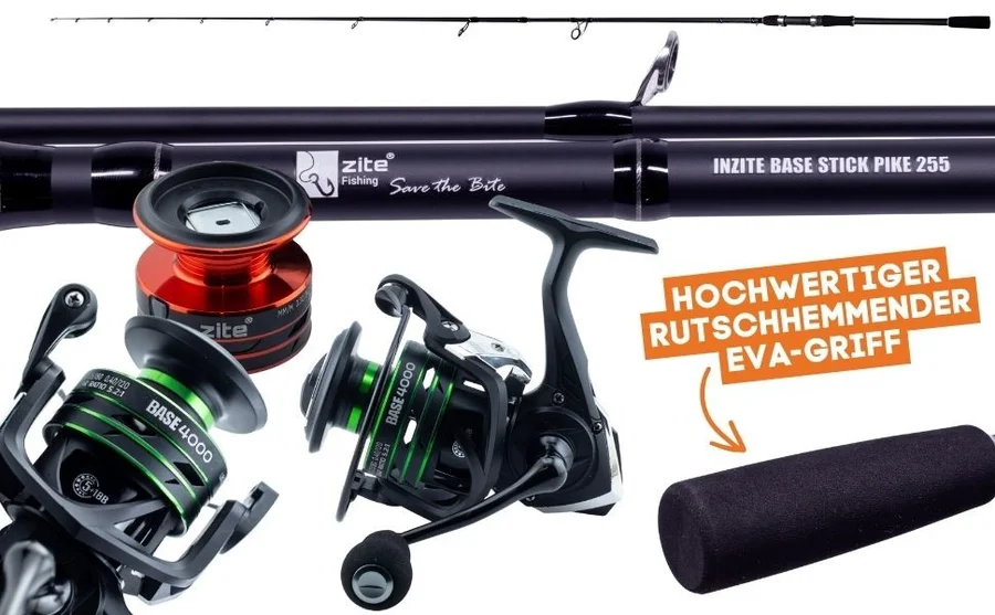 Zite Fishing Inzite Base Stick Pike 255cm 30–85g Hechtrute mit Spinning Reel Base 4000 Angelrolle 5+1 - Detaillierte Übersicht