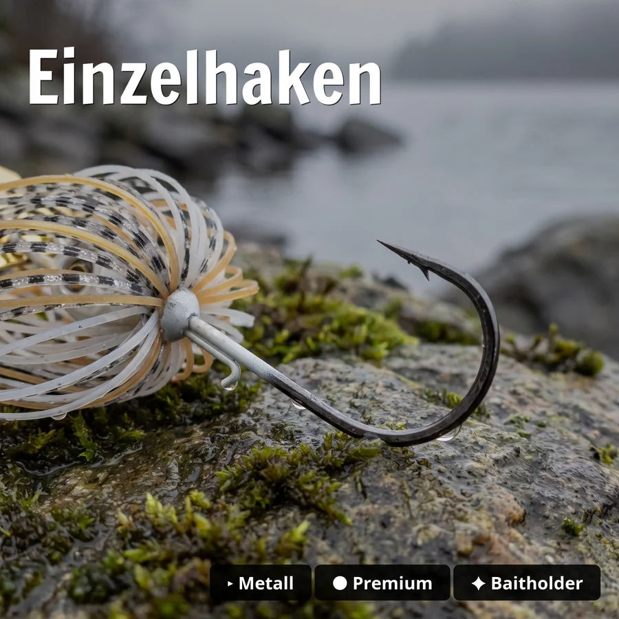 Inzite Blader Bladed Jig 10 g – Haken 3/0 – Banana Peel – Starke Vibration & Trailerfähig - Einzelhaken