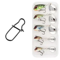 Zite Fishing Inzite Pro Stick Starter-Set Barsch Spinning Reel Pro 2000 bespult, Jigspinner Natur & Snaps - Einsatzbereit mit Reserve und Ködern