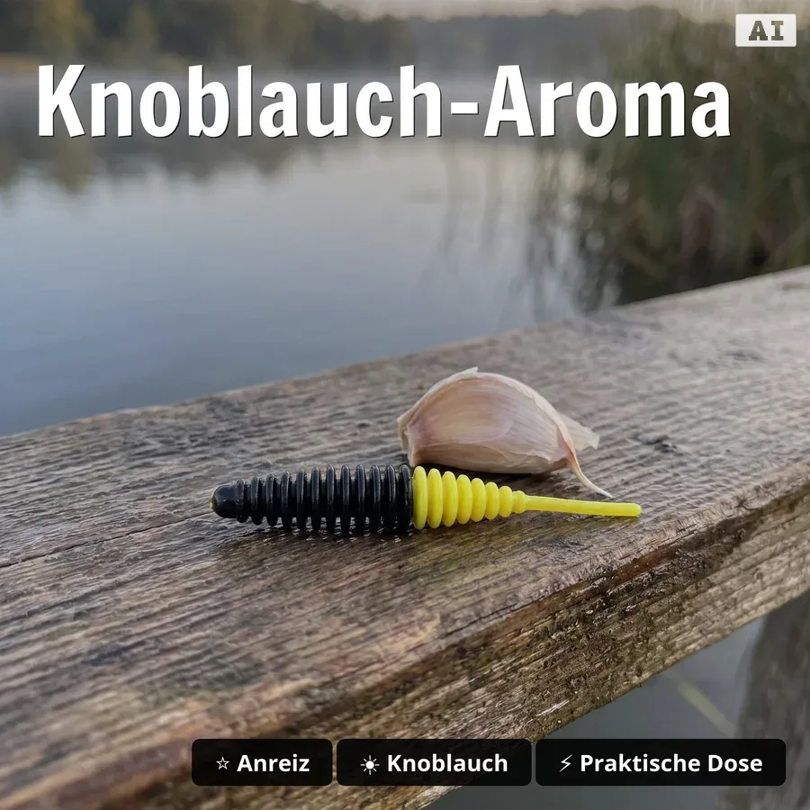 Wiggle Worm Forellenwurm Transparent Silber Glitter mit Knoblaucharoma, 5,5 cm, 10 Stück Gummiköder - Knoblauch-Aroma