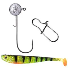 Inzite Base Stick Zander Set - 255 cm Angelrute & Spinning Base Reel 3000 bespult + Zubehör - Durchdachtes Zubehör für Zander