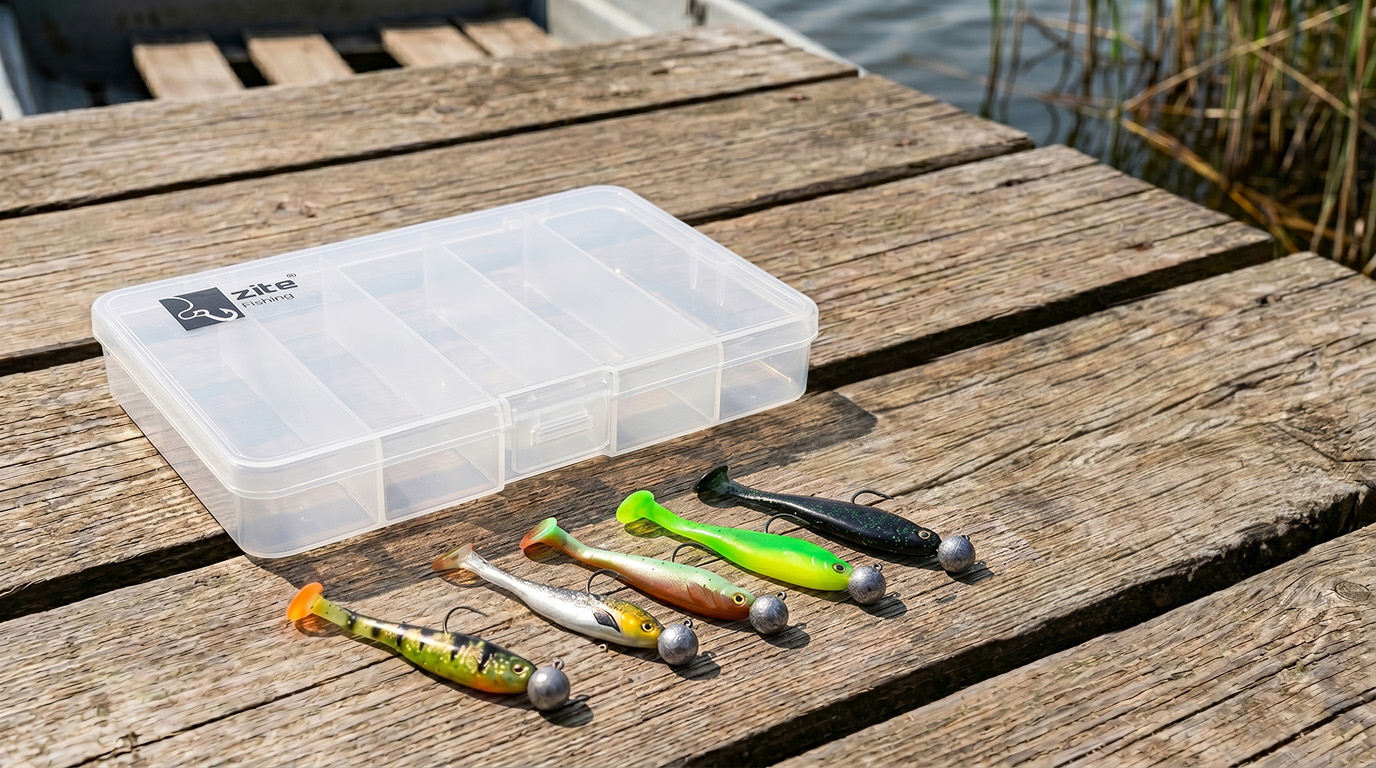 Zite Fishing Ready Rigged Pershads 8cm – 5 Gummifische fertig montiert auf Jighaken für Barsch & Zander - Detaillierte Übersicht