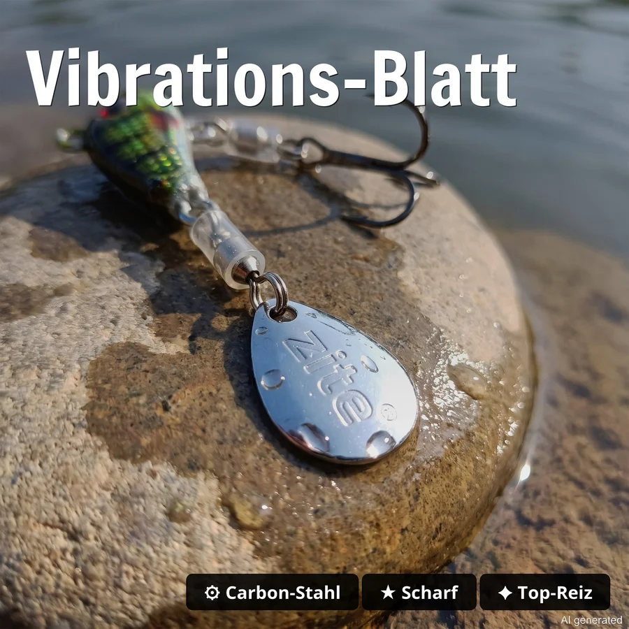 Zite Fishing Jigspinner Set Natur M 15g - 5 Spin Jigs im 3D-Beutefisch-Design für Barsch, Hecht & Zander - Vibrations-Blatt