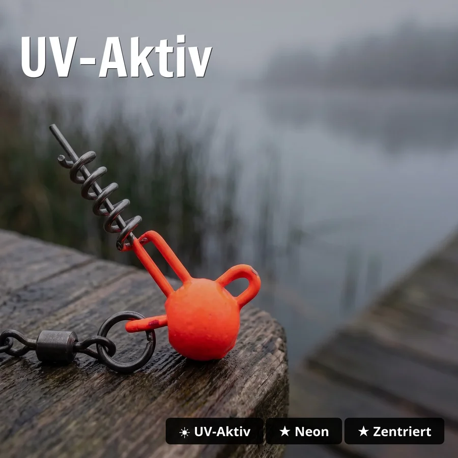 Zite Fishing Hecht-System Single Hook UV-Aktiv 15g - ideal für Hechtköder 12-15 cm - UV-Aktiv