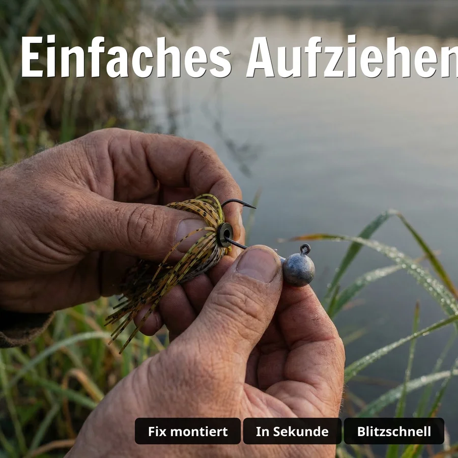 Zite Fishing Skirts Sortiment 5 Stück – Silikon Jig Skirts für Barsch & Zander - Einfaches Aufziehen