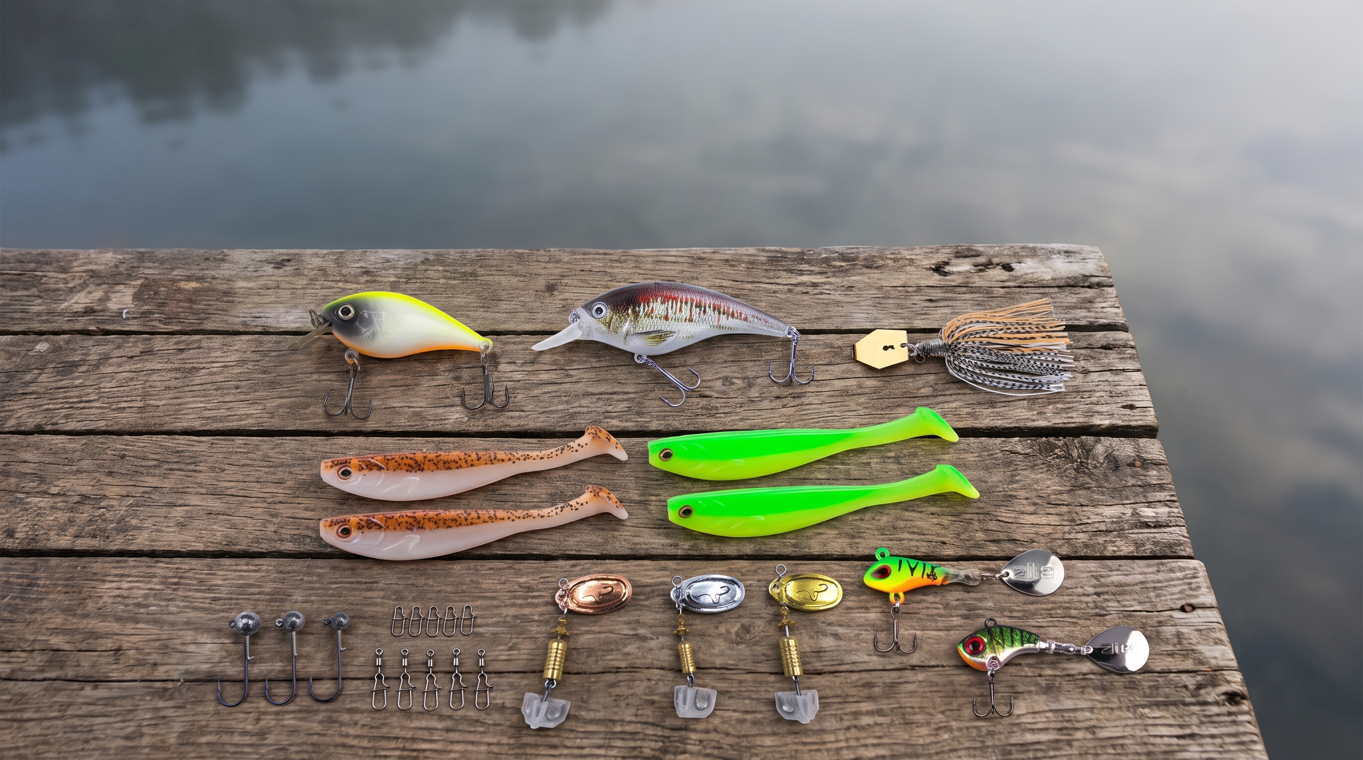 Zite Fishing Zielfisch Box Barsch – 24-tlg. Köder-Set für Spinnfischen | Wobbler, Gummiköder, Spinner & Jigspinner - Detaillierte Übersicht