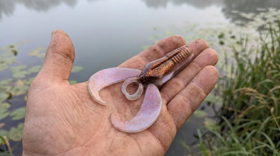 Zite Fishing Monster BAT Creature Bait Fire Pearl 18 cm 83 g Hechtköder 2 Stück - Großhecht-Magnet für Krautzonen