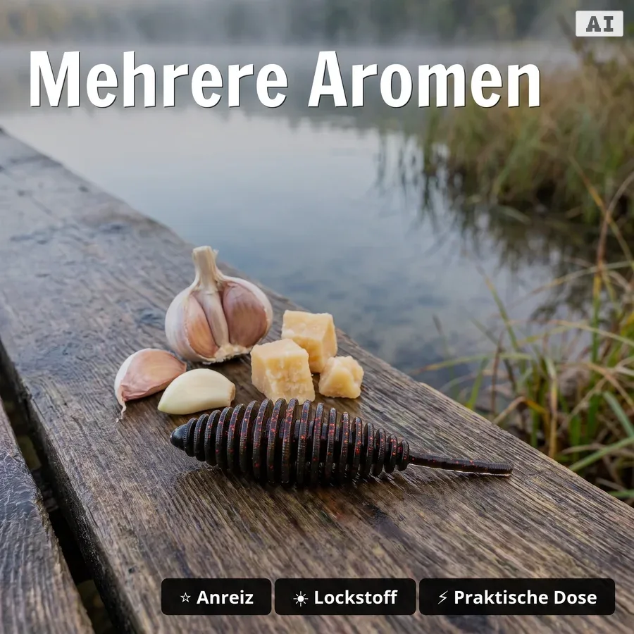 Big Bug Schock Mix Käse – Forellenköder 5 cm, 8 Stück, Käfer-Imitat mit Duftaroma für Jig-Kopf & Cheburashka - Mehrere Aromen