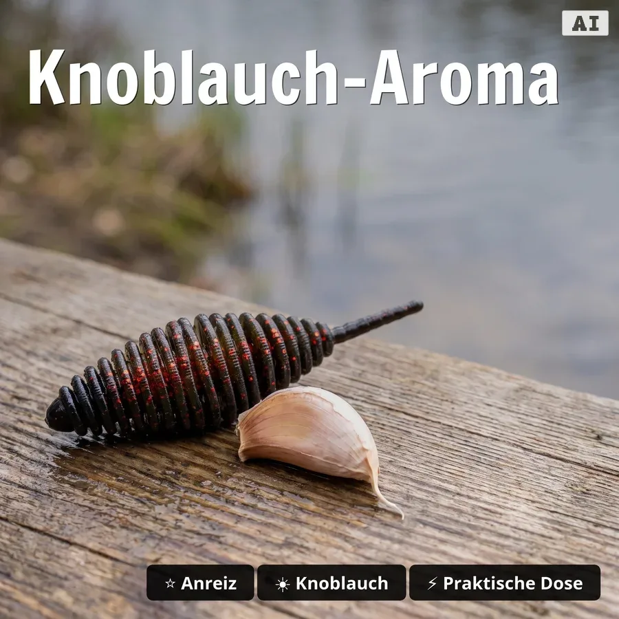 Big Bug Dragon Fruit Knoblauch 5cm, 8 Stück – Forellenköder Käfer-Imitat mit Aroma, Pintail Gummiköder für UL-Angeln - Knoblauch-Aroma