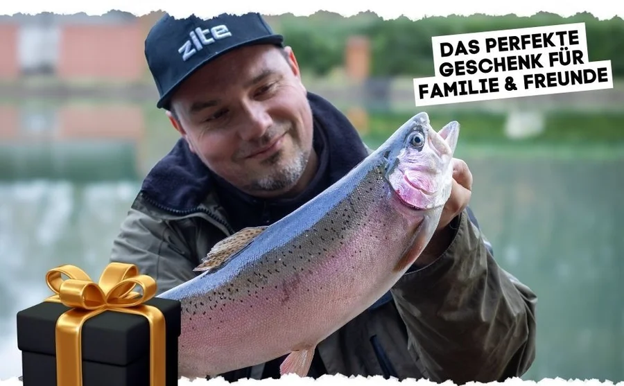 Wundertüte Forelle XL – Forellen Angelzubehör Überraschungsbox Anglergeschenk - Mach anderen eine Freude!