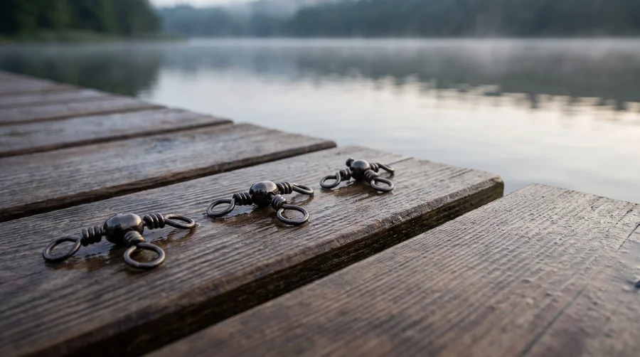 Zite Fishing Kreuzwirbel Sortiment 45 Stück – T-Wirbel Größe 6, 8 & 10 für Paternoster & Dropshot - Detaillierte Übersicht