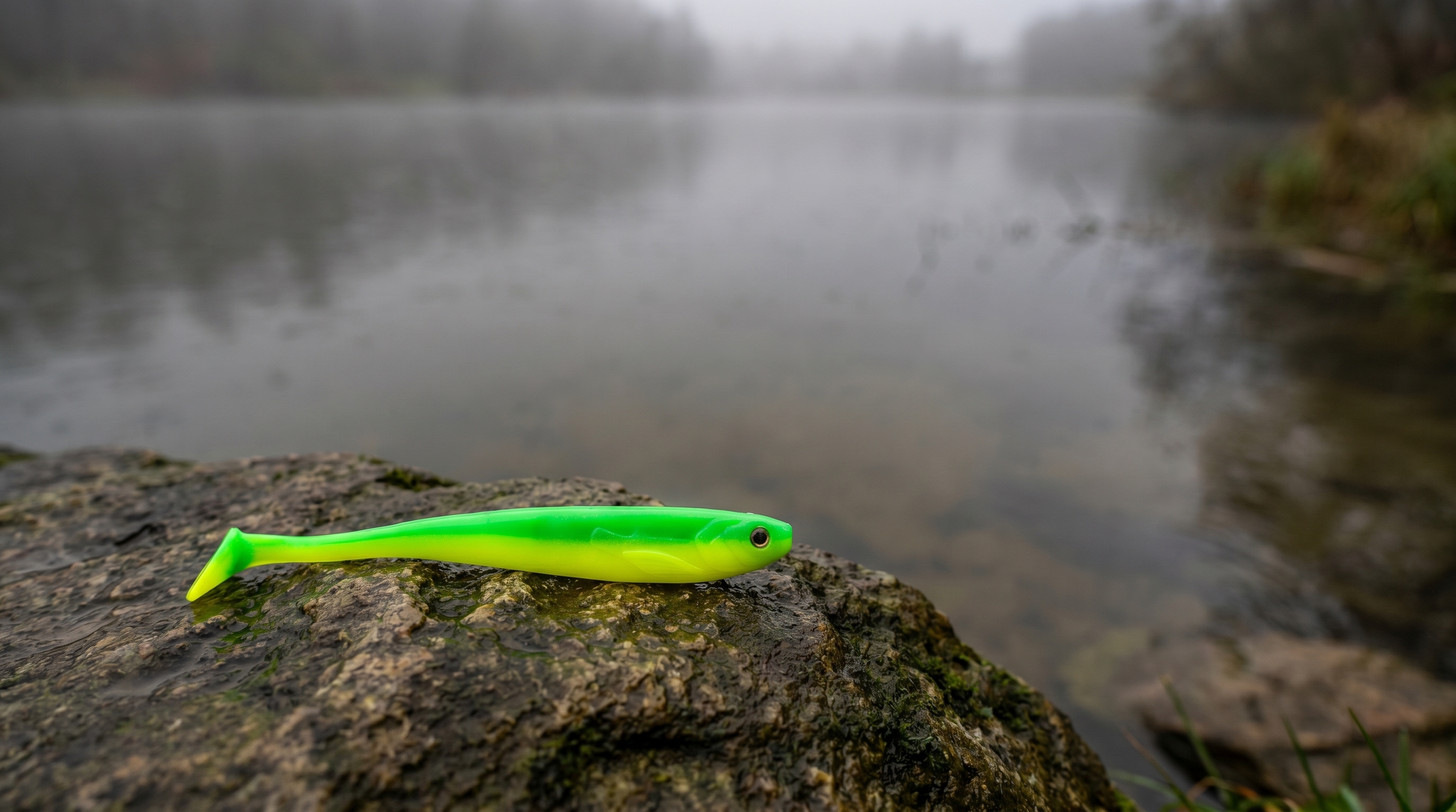 Inzite Shad Lime Bomb Gummifisch 15,5 cm – 4 Stück – UV-aktiv für Zander & Hecht - Detaillierte Übersicht