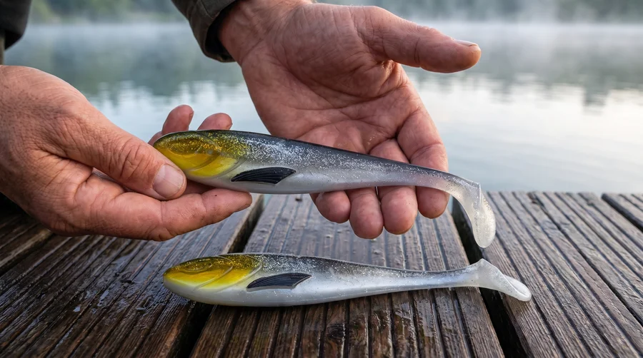 Zite Fishing Gummifisch Inzite Flanker Golden Voltage 23,5 cm - Großhecht Köder im 2er Pack - Detaillierte Übersicht