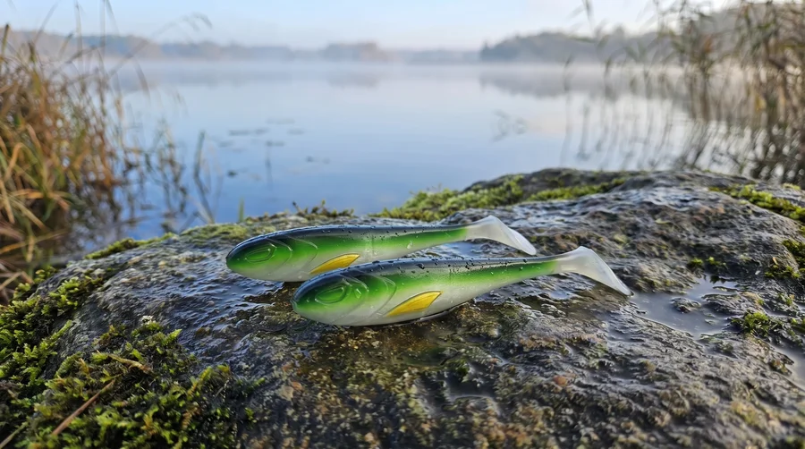 Zite Fishing Inzite Flanker Gummifisch Green Shiner 23,5 cm - Großhecht Köder im 2er Pack - Detaillierte Übersicht