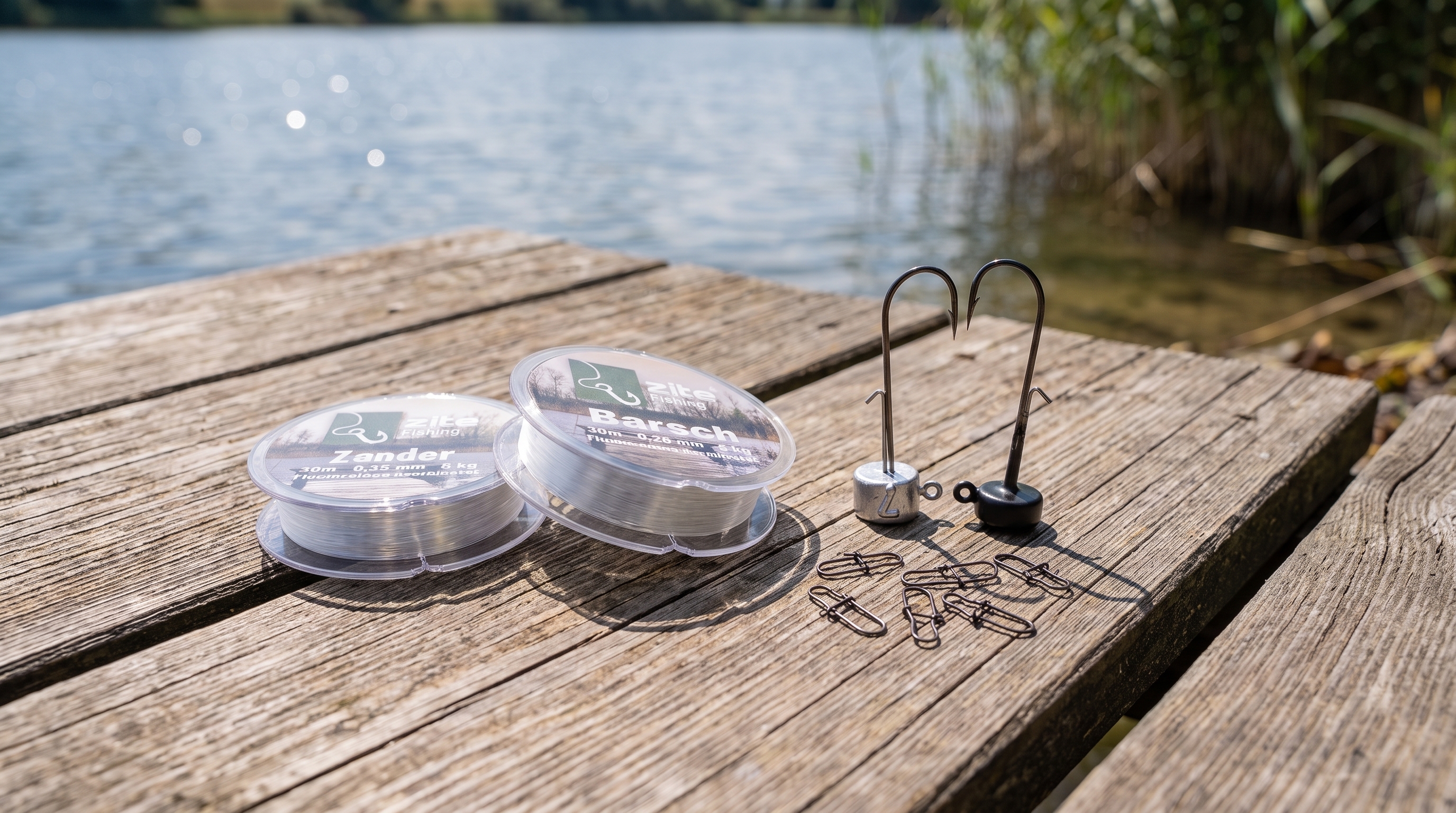 Ned Rig Bundle mit Stand Up Jigs in Blei & Tungsten sowie Snaps und Schnüre für Barsch & Zander Angeln - Detaillierte Übersicht