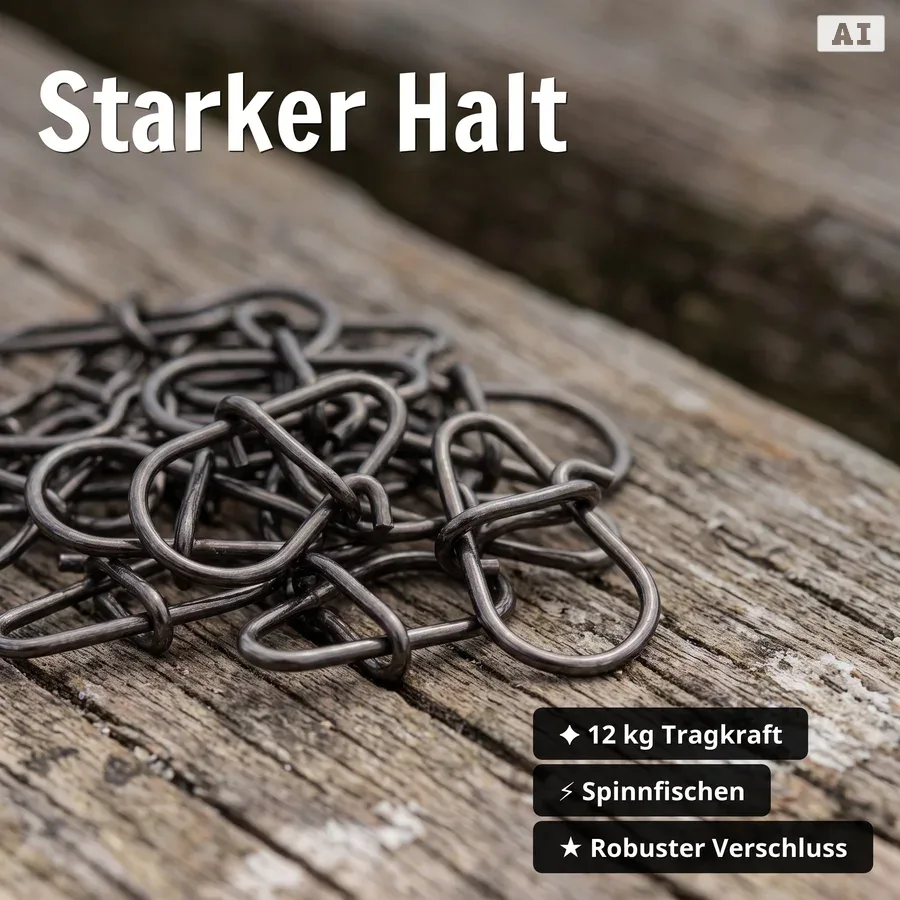 Zite Fishing Egg Snaps Gr. 0# – 30 Stück Karabinerhaken 12 kg Tragkraft für Spinnfischen auf Barsch, Zander & Hecht - Starker Halt