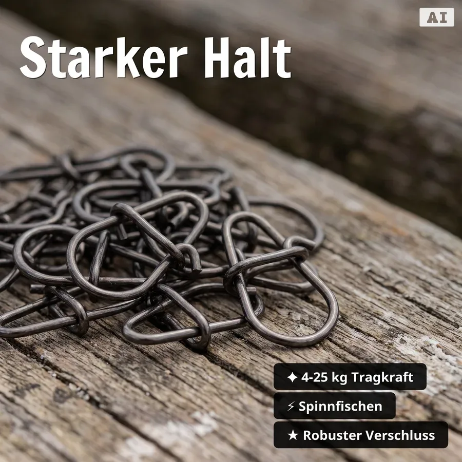 Zite Fishing Egg Snap Set Gr. 000#-2# – 150 Stück Schnellverschluss-Karabiner in Box, für Barsch, Zander & Hecht - Starker Halt