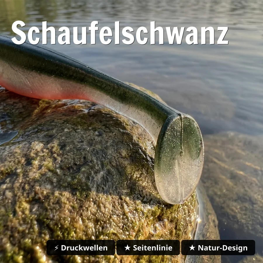 Zite Fishing Inzite Pershad Crystal Flame Gummiköder 8 cm – 7 Stück Softbait für Barsch - Schaufelschwanz