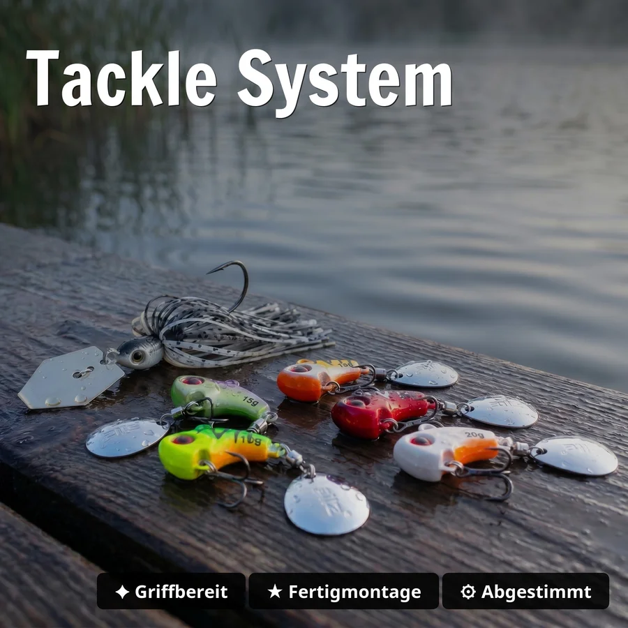 Zite Fishing Ultimative Starterbox Zander – Komplettset mit Gummiködern, Rigs & Jigs - Tackle System