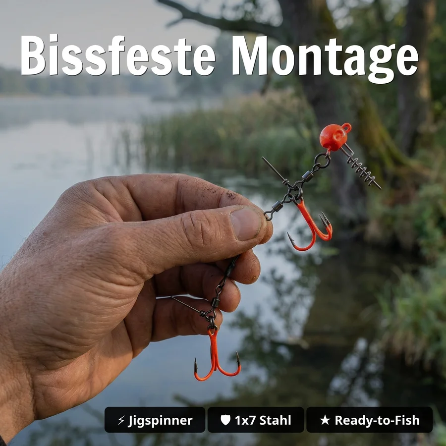 Zite Fishing Ultimative Starterbox Hecht – Komplettset Hecht Gummifisch Blinker Jigspinner - Bissfeste Montage