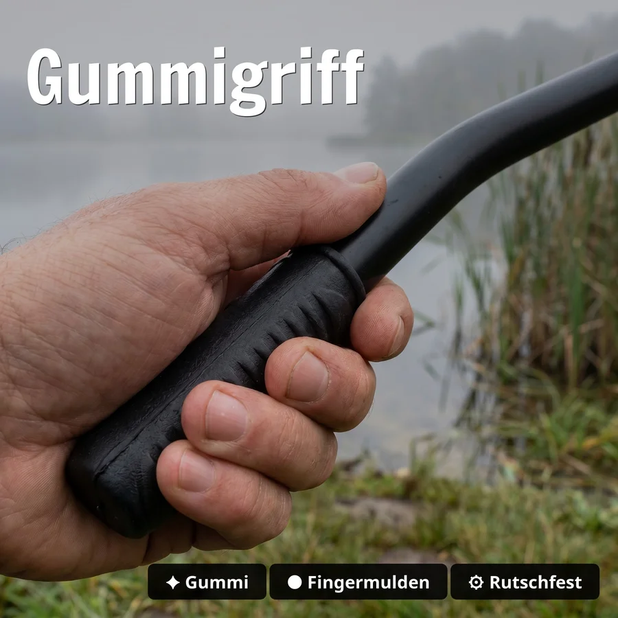 Zite Fishing Boiliewurfrohr 50 cm – Throwing Stick für das Karpfenangeln - Gummigriff