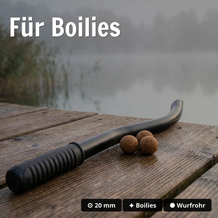 Zite Fishing Boiliewurfrohr 50 cm – Throwing Stick für das Karpfenangeln - Für Boilies