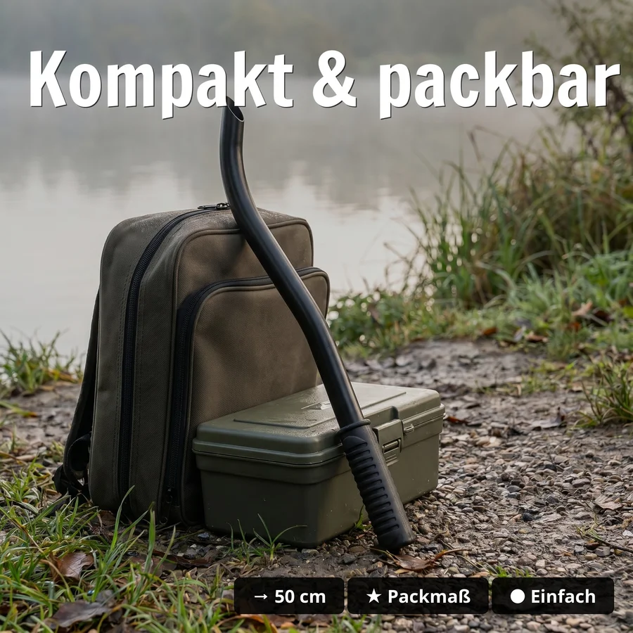Zite Fishing Boiliewurfrohr 50 cm – Throwing Stick für das Karpfenangeln - Kompakt & packbar