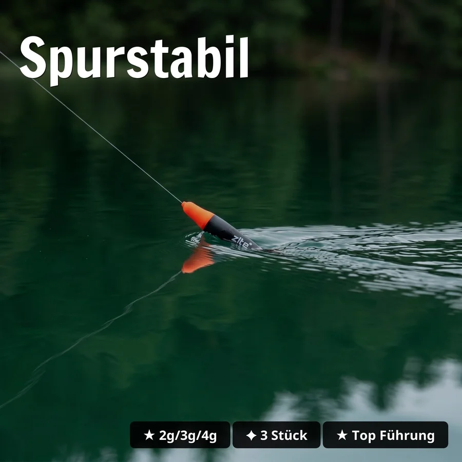 Zite Fishing Schlepp-Posen 6er Set – Rund & Slim 2g/3g/4g Forellenposen - Spurstabil
