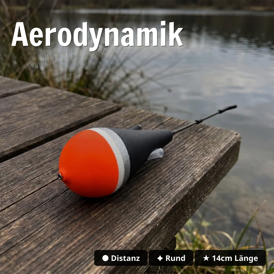 Zite Fishing Schlepp-Posen 3er Set 2g 3g 4g – Forelle & Hecht Laufposen Schleppangeln - Neon-Antenne