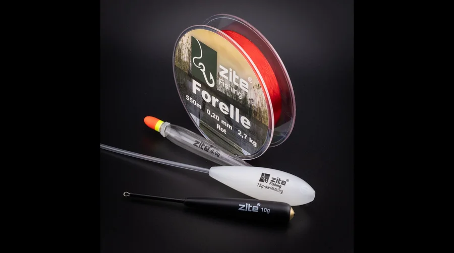 Zite Fishing Forellenschnur monofil rot 550 m 0,22 mm 3,6 kg – Nylon-Angelschnur für Forellenteich - Sichtbare Präzision am Teich