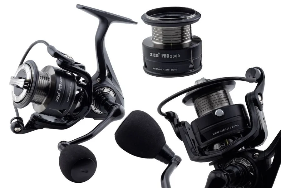 Zite Fishing Spinning Reel Pro 2000 Spinnrolle mit Frontbremse 8+1 2 Aluminiumspulen für Spinnfischen - Detaillierte Übersicht