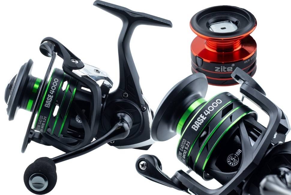 Zite Fishing Spinning Reel Base 4000 Spinnrolle mit Frontbremse 5+1 2 Aluminiumspulen für Forelle & Barsch Spinnfischen - Detaillierte Übersicht