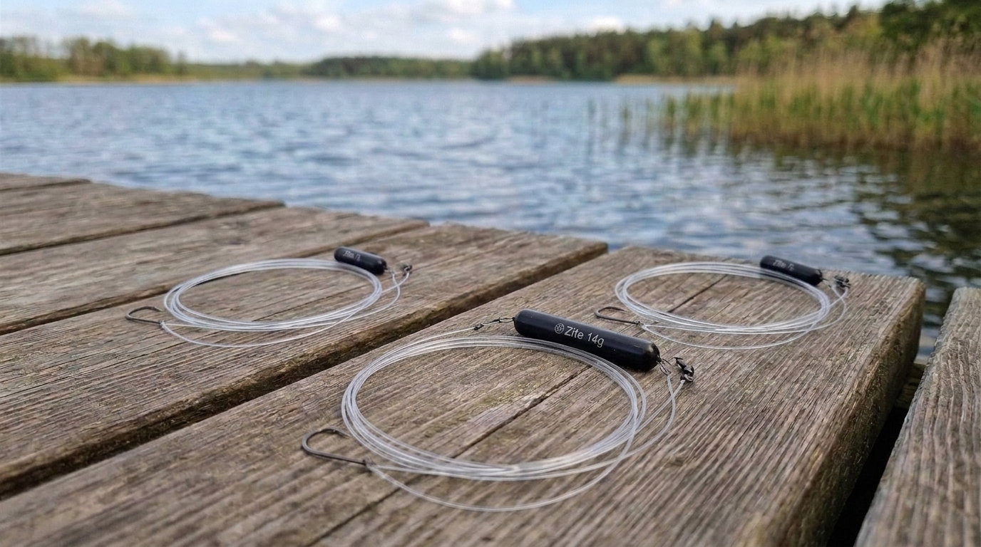 Zite Fishing Tungsten Drop Shot Ready Rig #S + #L 3er Set - Fertigmontage für Barsch, Zander & Hecht - Detaillierte Übersicht
