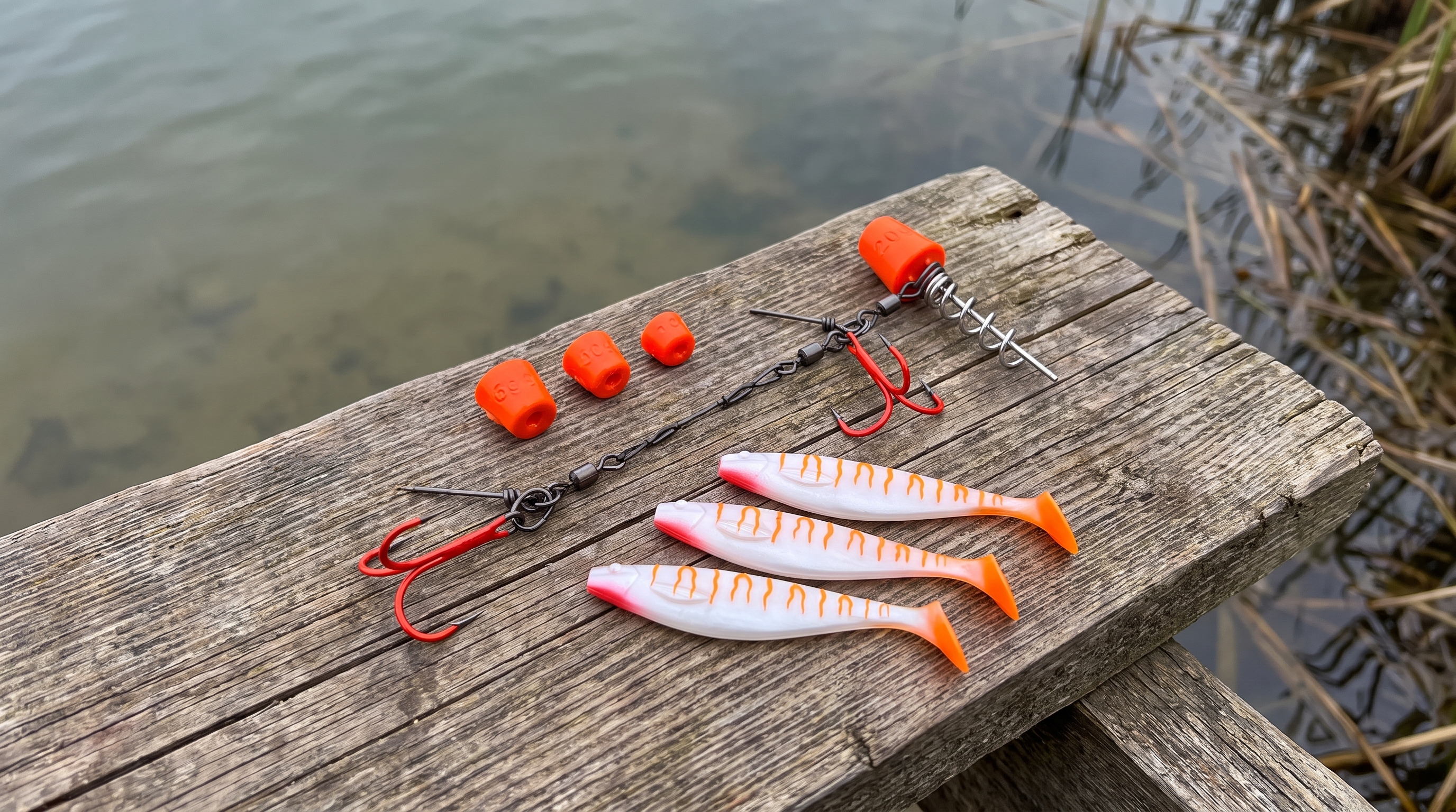 Zite Fishing Variables Hechtsystem mit Gummiköder - Komplett-Set für Hecht & Zander inkl. 3x Balzer Shirasu Shad 17cm - Detaillierte Übersicht