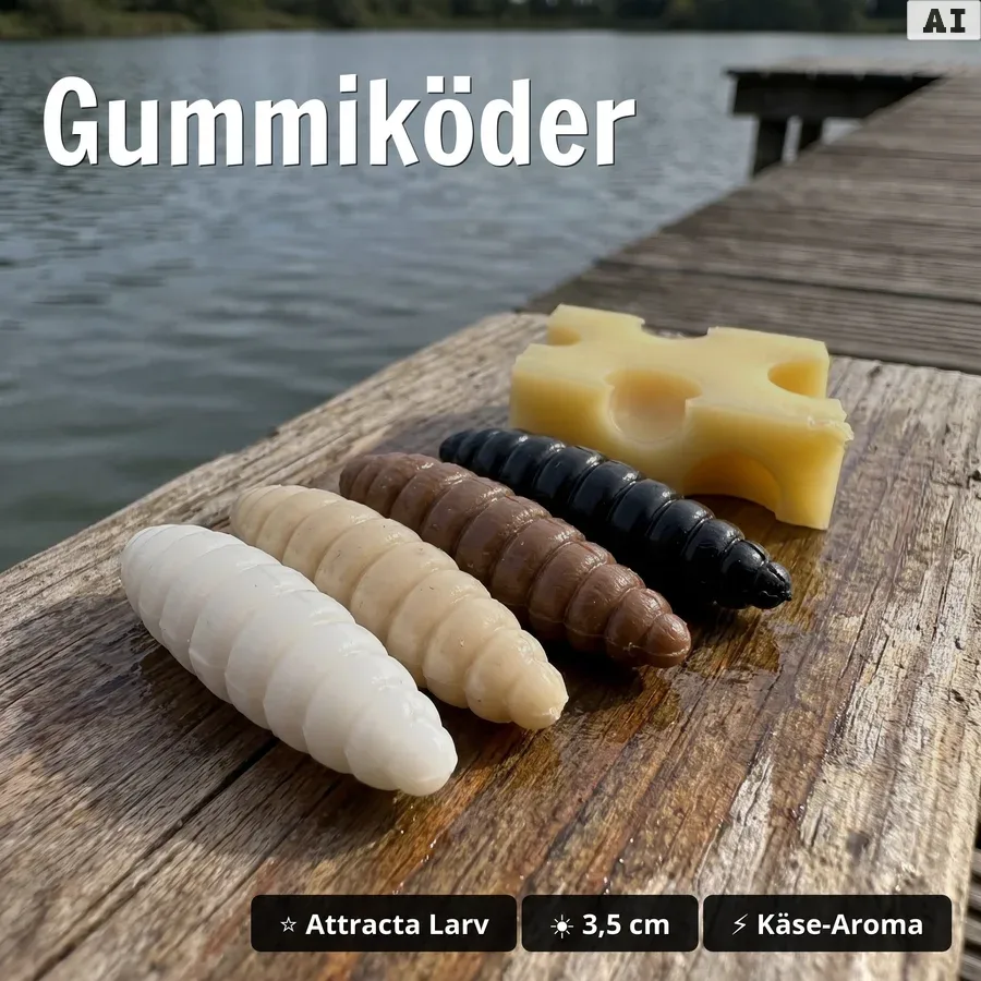 Zite Fishing Fixdrops Forellen Angelset Komplett – Rute 3,30m, Rolle 3000, Schnur + Haken & Köder GRATIS für Forelle - Gummiköder