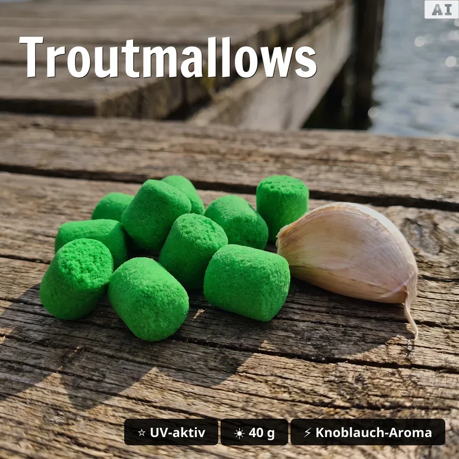 Zite Fishing Troutmallows Forellen Angelset Komplett | Rute 3,30 m + Rolle 3000 + Schnüre, Köder & Zubehör GRATIS - Troutmallows
